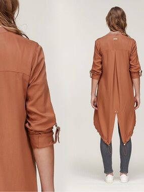 Soia & Kyo amber-colored Seada coat Size M